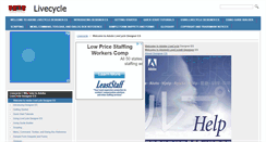 Desktop Screenshot of livecycle.helpmax.net